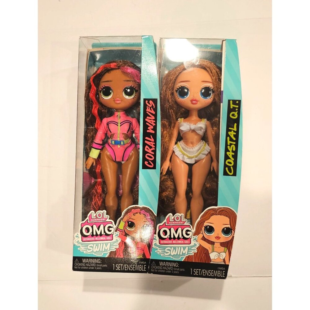 L.‎ O. L. Surprise! O. M. G. Swim Fashion Dolls: Coastal Q.T. + Coral Waves